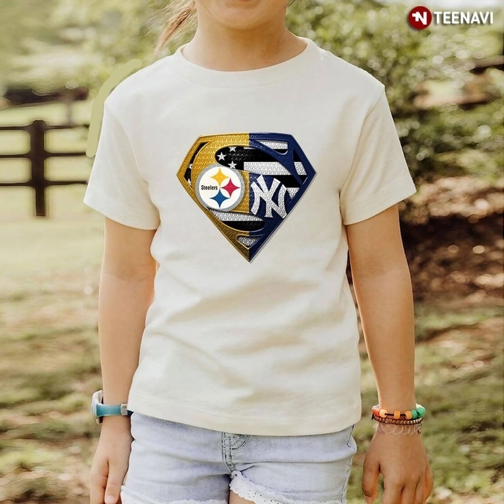 Pittsburgh Steelers And New York Yankees Superman